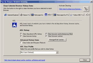 Pop-up Stopper Screenshot - Click for Larger Image