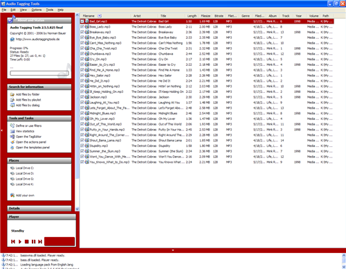 Audio Tagging Tools Screenshot