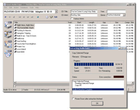 EAC Exact Audio Copy Screenshot