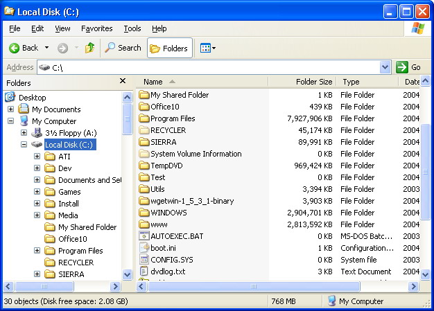 Folder Size Screenshot