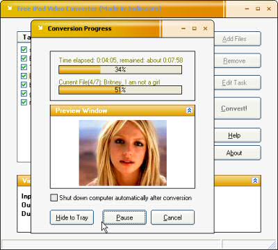 Free iPod Video Converter Screenshot