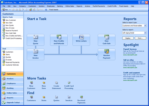 Office Accounting Express Screenshot