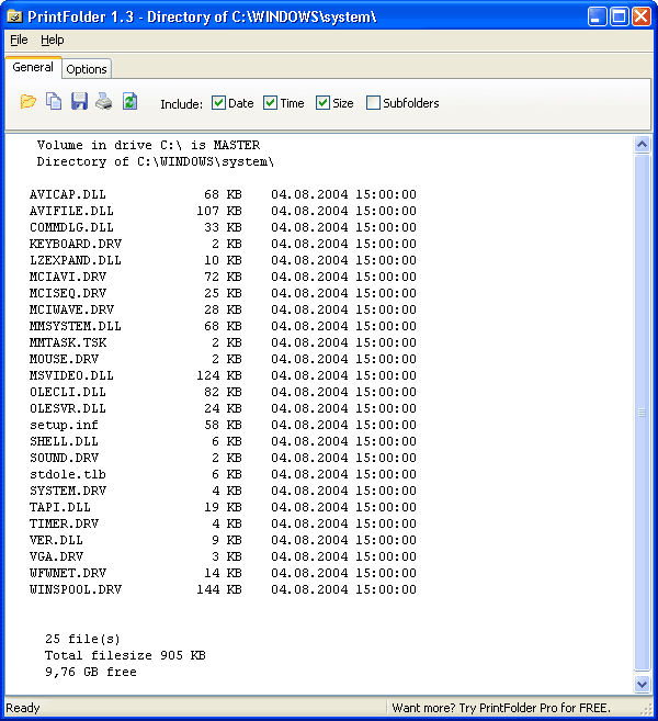 PrintFolder Screenshot